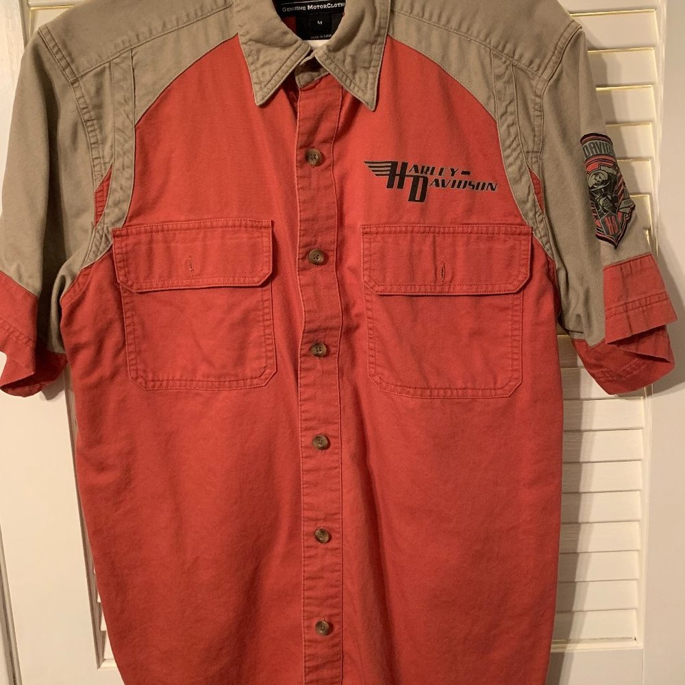 Men's Harley Davidson button down shirt